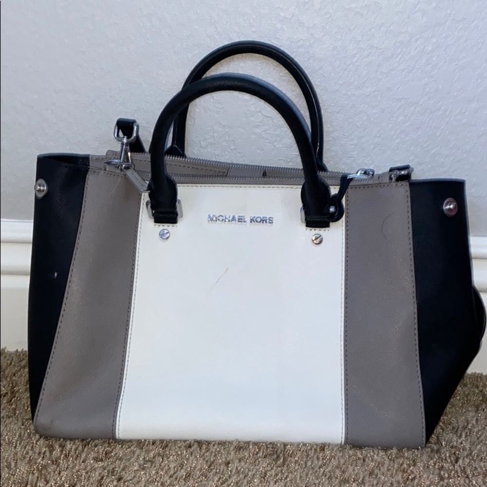 authentic michael kors multi-colored purse